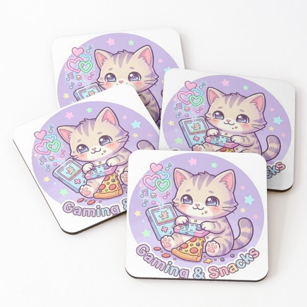 Item preview, Gaming & Snacks – Chill Gamer Cat designed and sold by Meowza Studio.