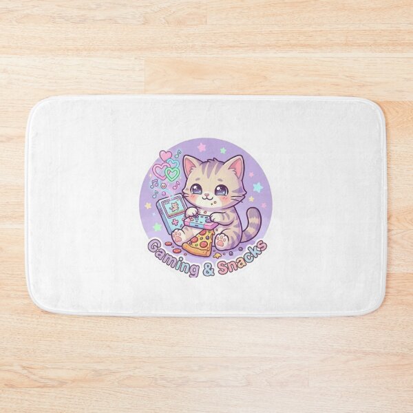Item preview, Gaming & Snacks – Chill Gamer Cat designed and sold by Meowza Studio.