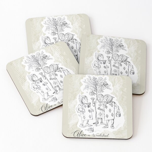 Item preview, Alice in Wonderland - Playing Cards Painting Roses (ink drawing by ACCI) designed and sold by VanyssaGraphics.