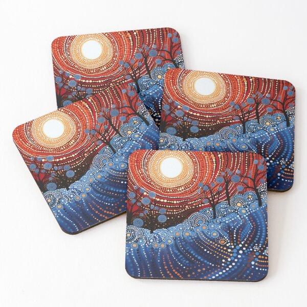 Item preview, Aboriginal Inspired Dot Art - Water Flood designed and sold by GrinGalore.