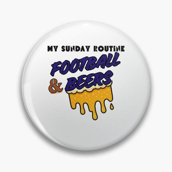 Item preview, Baltimore Ravens Sunday Football & Beers designed and sold by ThatFootball12.