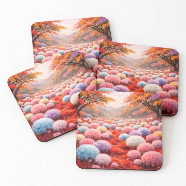 Item preview, Dreamy Pastel Forest Meadow Fantasy Landscape designed and sold by KnitOfShadoF.