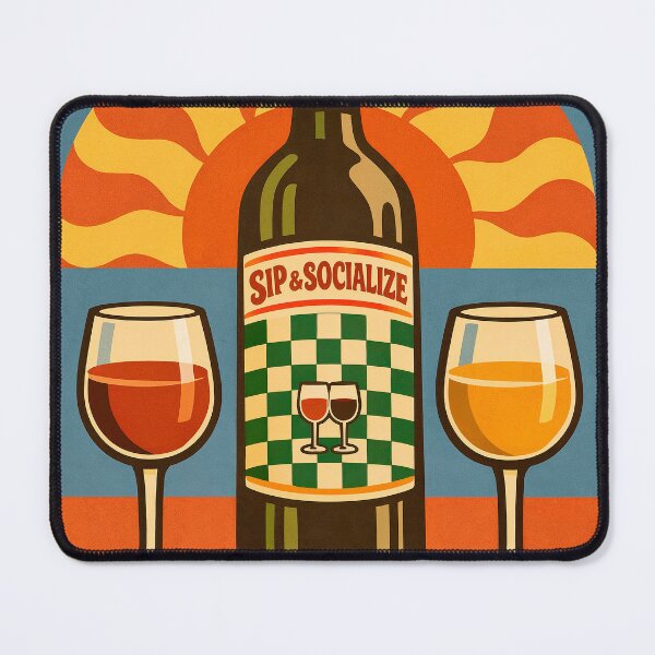 Item preview, Retro poster about wine and social life designed and sold by paulrommer.