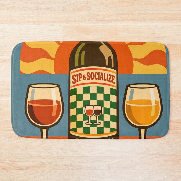 Item preview, Retro poster about wine and social life designed and sold by paulrommer.