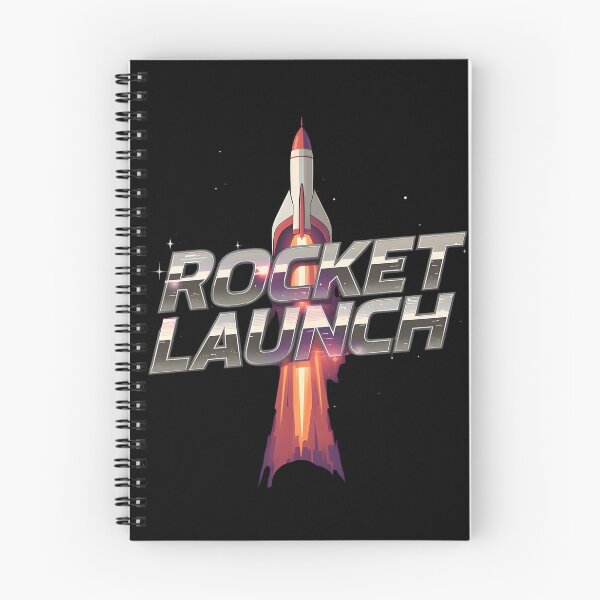 Item preview, Rocket Launch: Retro 80s Chrome Spaceship by Modern Mojo designed and sold by Modern-Mojo.