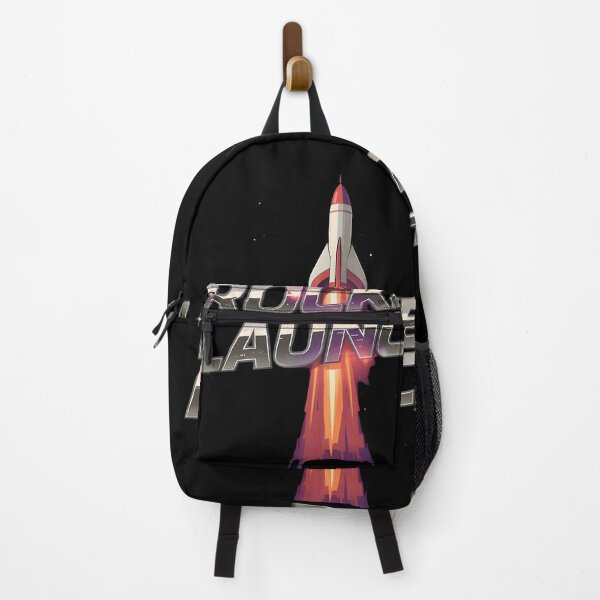 Item preview, Rocket Launch: Retro 80s Chrome Spaceship by Modern Mojo designed and sold by Modern-Mojo.