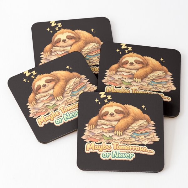 Item preview, Lazy Sloth Pile – Cute Procrastination Overload designed and sold by Rawecz Studio.