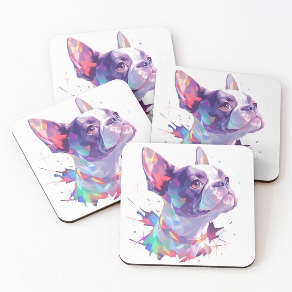 Item preview, Colorful Boston Terrier designed and sold by MendaciousMina.