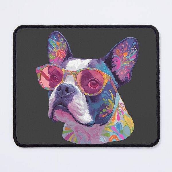Item preview, Colorful Boston Terrier designed and sold by MendaciousMina.