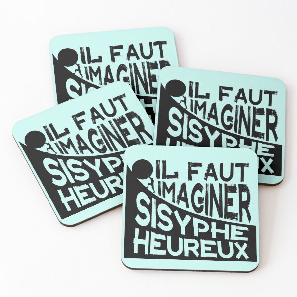 Aperçu de l'œuvre Copie d'Albert Camus : il faut imaginer sisyphe heureux ( le mythe de sisyphe ) créée et vendue par artbleed.