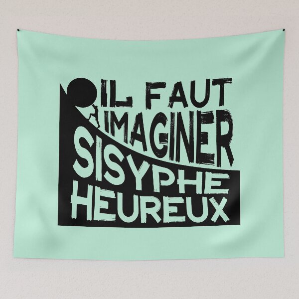 Item preview, Copy of  Albert Camus: il faut imaginer sisyphe heureux ( le mythe de sisyphe ) designed and sold by artbleed.