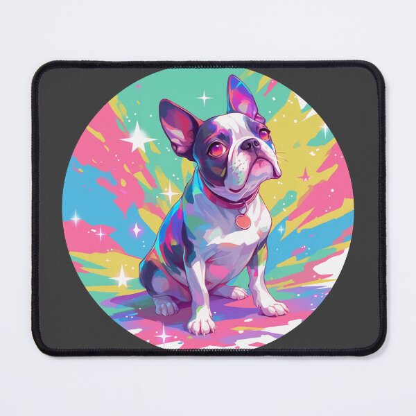 Item preview, Colorful Boston Terrier designed and sold by MendaciousMina.