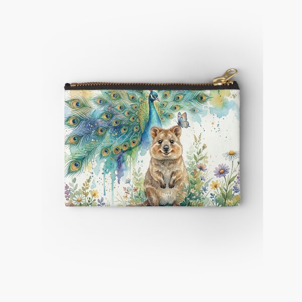 Item preview, quokka & the peacock_watercolor designed and sold by Gene Arts.