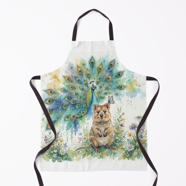 Item preview, quokka & the peacock_watercolor designed and sold by Gene Arts.