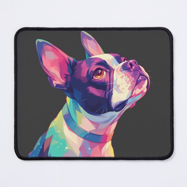 Item preview, Colorful Boston Terrier designed and sold by MendaciousMina.