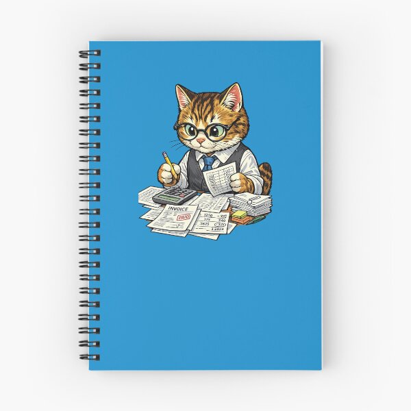 Item preview, Male Cat Accountant designed and sold by EverydayAnimals.