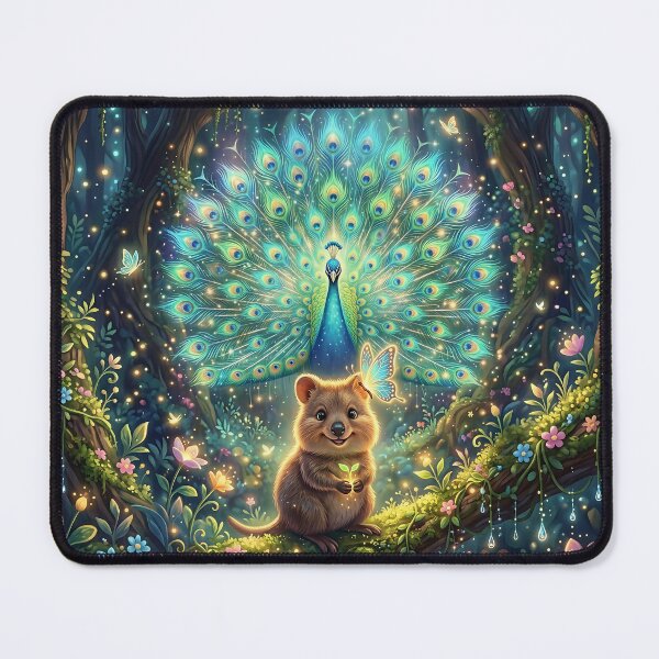 Item preview, quokka & the peacock designed and sold by Gene Arts.