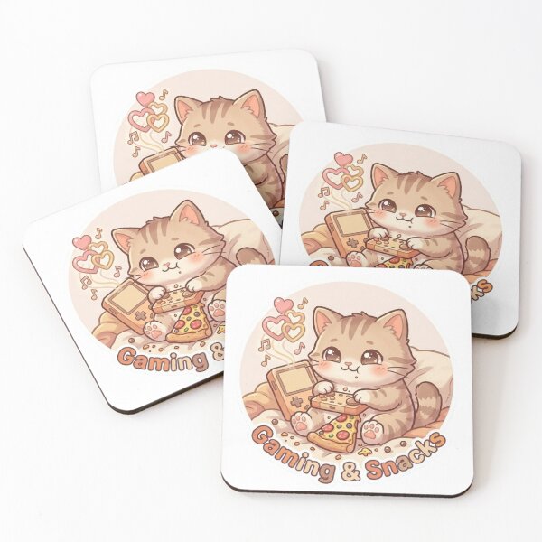 Item preview, Gaming & Snacks – Chill Gamer Cat designed and sold by Meowza Studio.