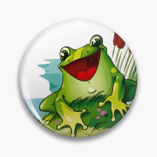 Item preview, Happy Frog Pond Nature Illustration designed and sold by LIVE_FREE.