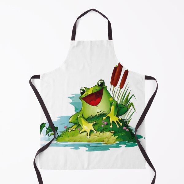 Item preview, Happy Frog Pond Nature Illustration designed and sold by LIVE_FREE.