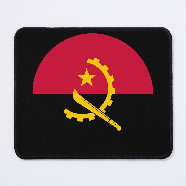 Item preview, Angola Round Flag Angolan Patriotic Heritage designed and sold by NTGUILTY.