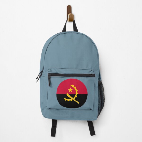Item preview, Angola Round Flag Angolan Patriotic Heritage designed and sold by NTGUILTY.