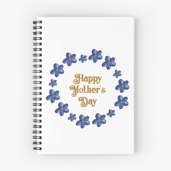 Item preview, Happy Mothers Day Blue Floral Elegant Vintage Design designed and sold by EL-Lebedenko.