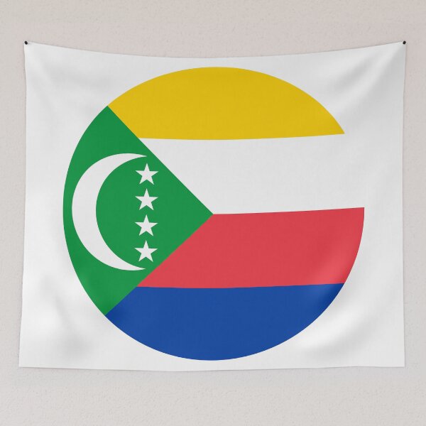 Item preview, Comoros Round Flag Comorian Patriotic Heritage designed and sold by NTGUILTY.