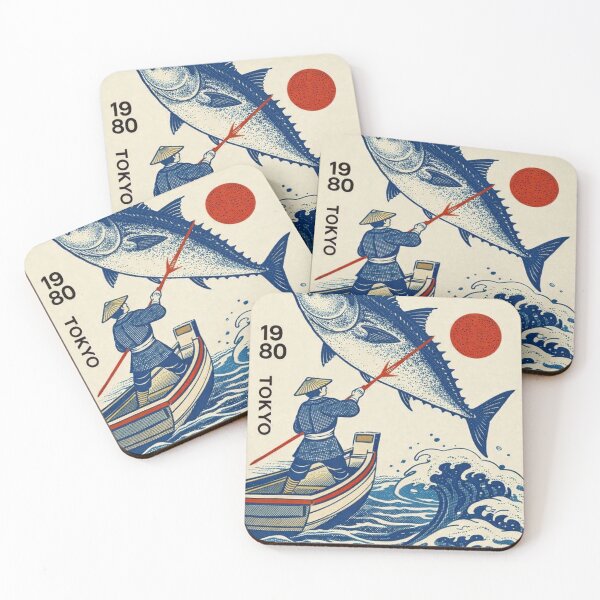 Item preview, Fisherman and Tuna Poster designed and sold by virelanox.