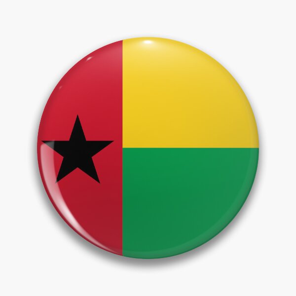 Item preview, Guinea-Bissau Round Flag Bissau-Guinean Patriotic Heritage designed and sold by NTGUILTY.