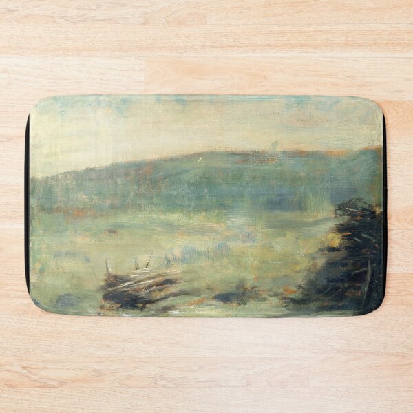 Item preview, Landscape at Saint Ouen by Georges Seurat: Minimalist Neo Impressionist Poster designed and sold by artofuniverse.