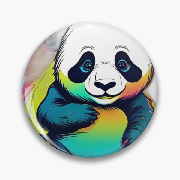 Item preview, Colorful Panda Illustration designed and sold by Bad7Wear.