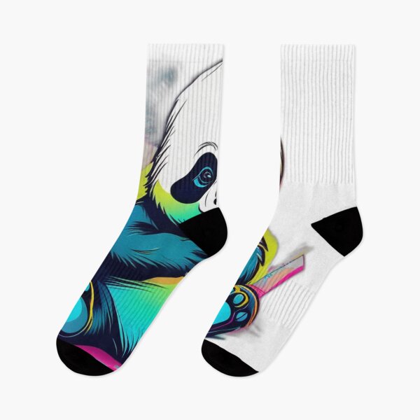 Item preview, Colorful Panda Illustration designed and sold by Bad7Wear.