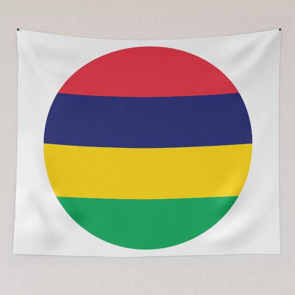Item preview, Mauritius Round Flag Mauritian Patriotic Heritage designed and sold by NTGUILTY.