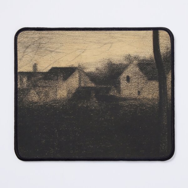 Item preview, Landscape With Houses by Georges Seurat: Neo Impressionist Village Poster designed and sold by artofuniverse.