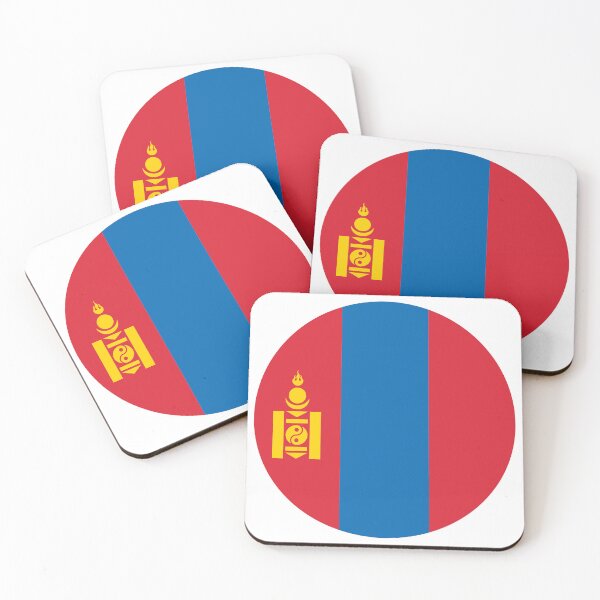 Item preview, Mongolia Round Flag Mongolian Patriotic Heritage designed and sold by NTGUILTY.