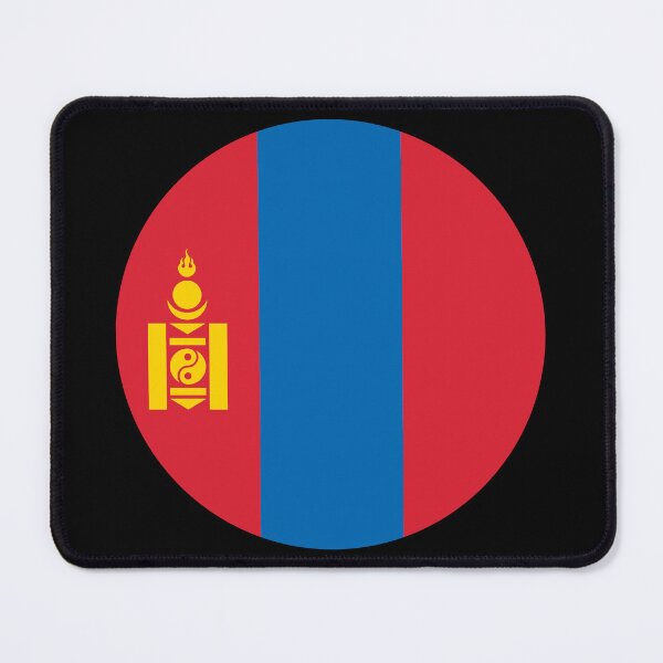 Item preview, Mongolia Round Flag Mongolian Patriotic Heritage designed and sold by NTGUILTY.