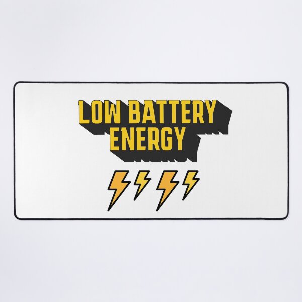 Item preview, Low Battery Energy Funny Relatable Bold Graphic Gift designed and sold by Patina & Pixel.