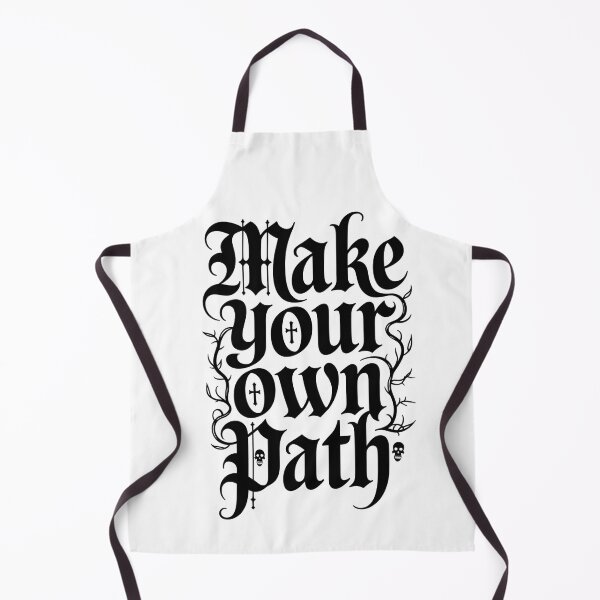 Item preview, Make Your Own Path – Gothic Typography Dark Aesthetic Quote Design designed and sold by ArcticFoxStudio.