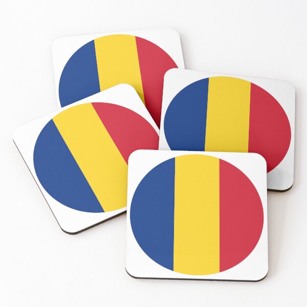Item preview, Romania Round Flag Romanian Patriotic Heritage designed and sold by NTGUILTY.