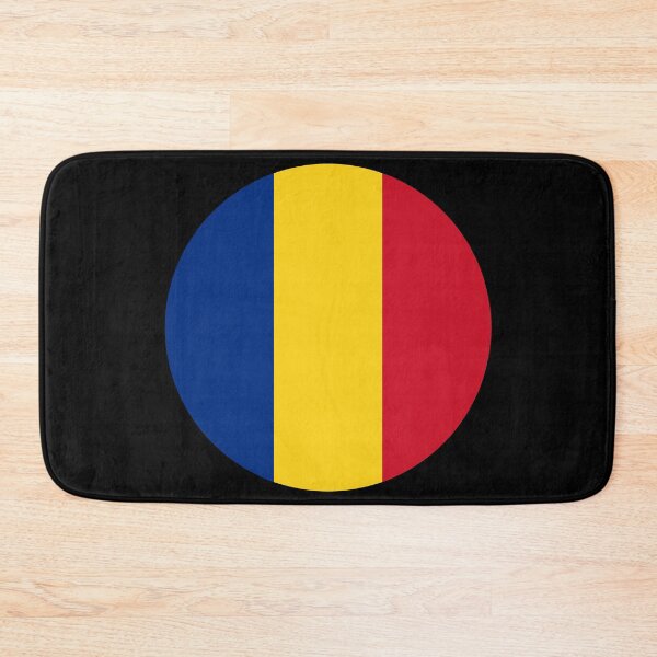 Item preview, Romania Round Flag Romanian Patriotic Heritage designed and sold by NTGUILTY.