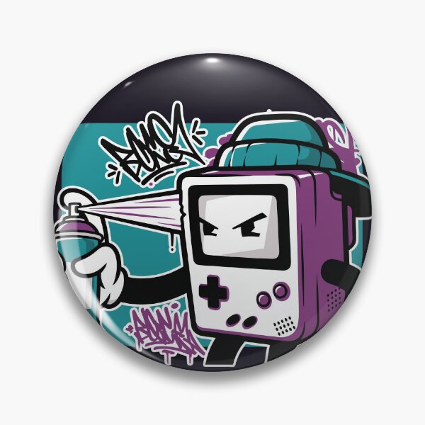 Item preview, Vintage Game Boy Device in Graffiti Artstyle designed and sold by Junasaji.