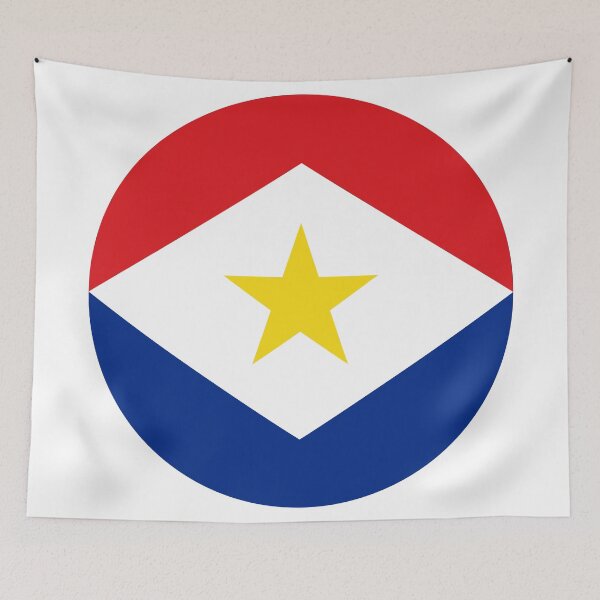 Item preview, Saba Round Flag Saban Patriotic Heritage designed and sold by NTGUILTY.