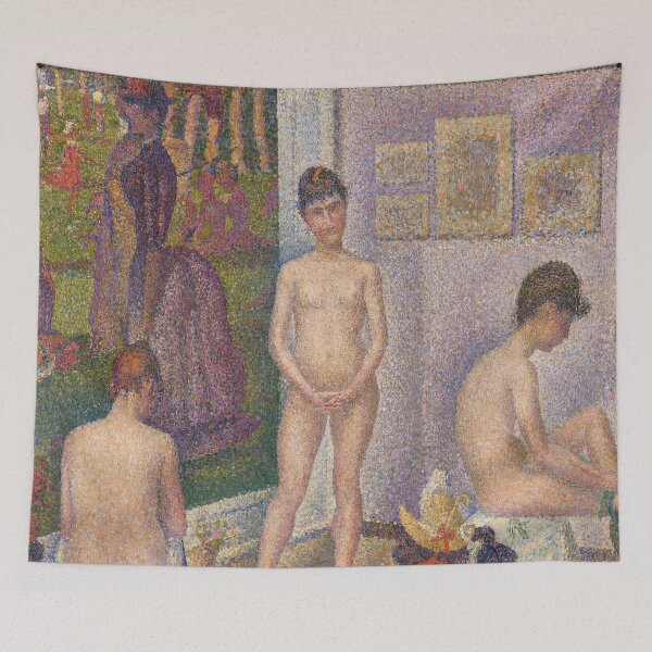 Item preview, Les Poseuses Ensemble by Georges Seurat: Neo Impressionist nude art print designed and sold by artofuniverse.
