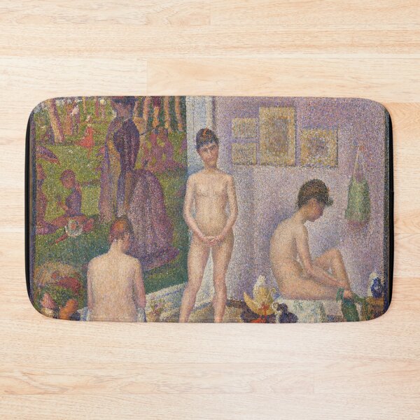 Item preview, Les Poseuses Ensemble by Georges Seurat: Neo Impressionist nude art print designed and sold by artofuniverse.