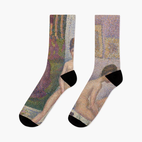 Item preview, Les Poseuses Ensemble by Georges Seurat: Neo Impressionist nude art print designed and sold by artofuniverse.