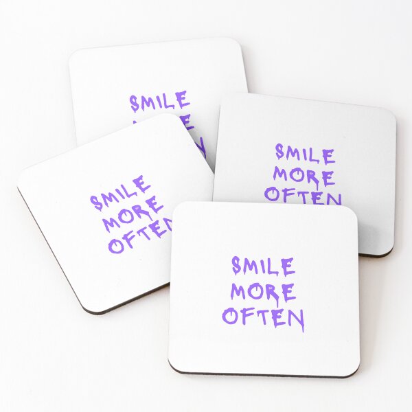 Item preview, Smile More Often Motivational Sticker – Positive Vibes Quote designed and sold by ascendzero.