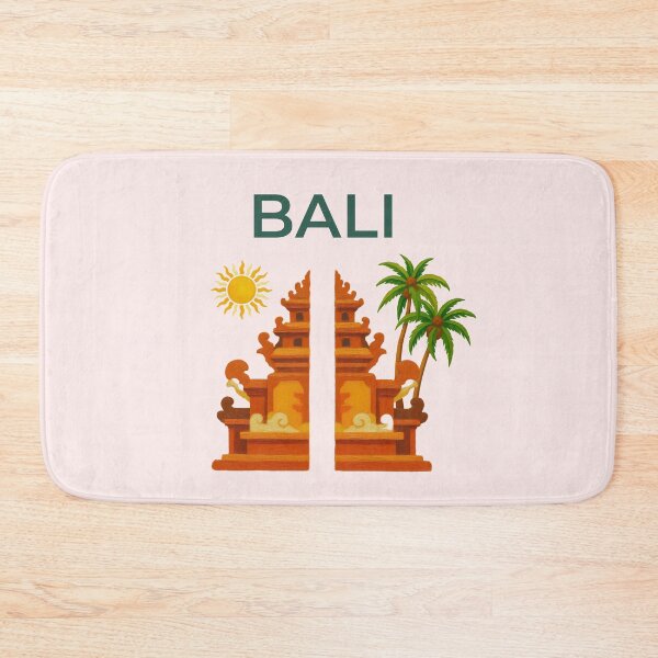 Item preview, Bali Temple Gate Palm Trees Painted Souvenir designed and sold by Inkworksbyshery.