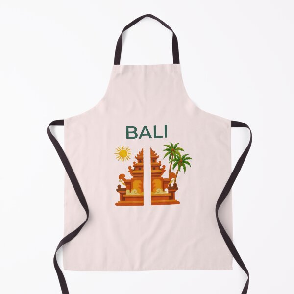 Item preview, Bali Temple Gate Palm Trees Painted Souvenir designed and sold by Inkworksbyshery.