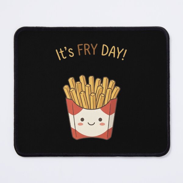 Item preview, It's Fry Day - Funny French Fries Pun designed and sold by TinyJoy Studio.